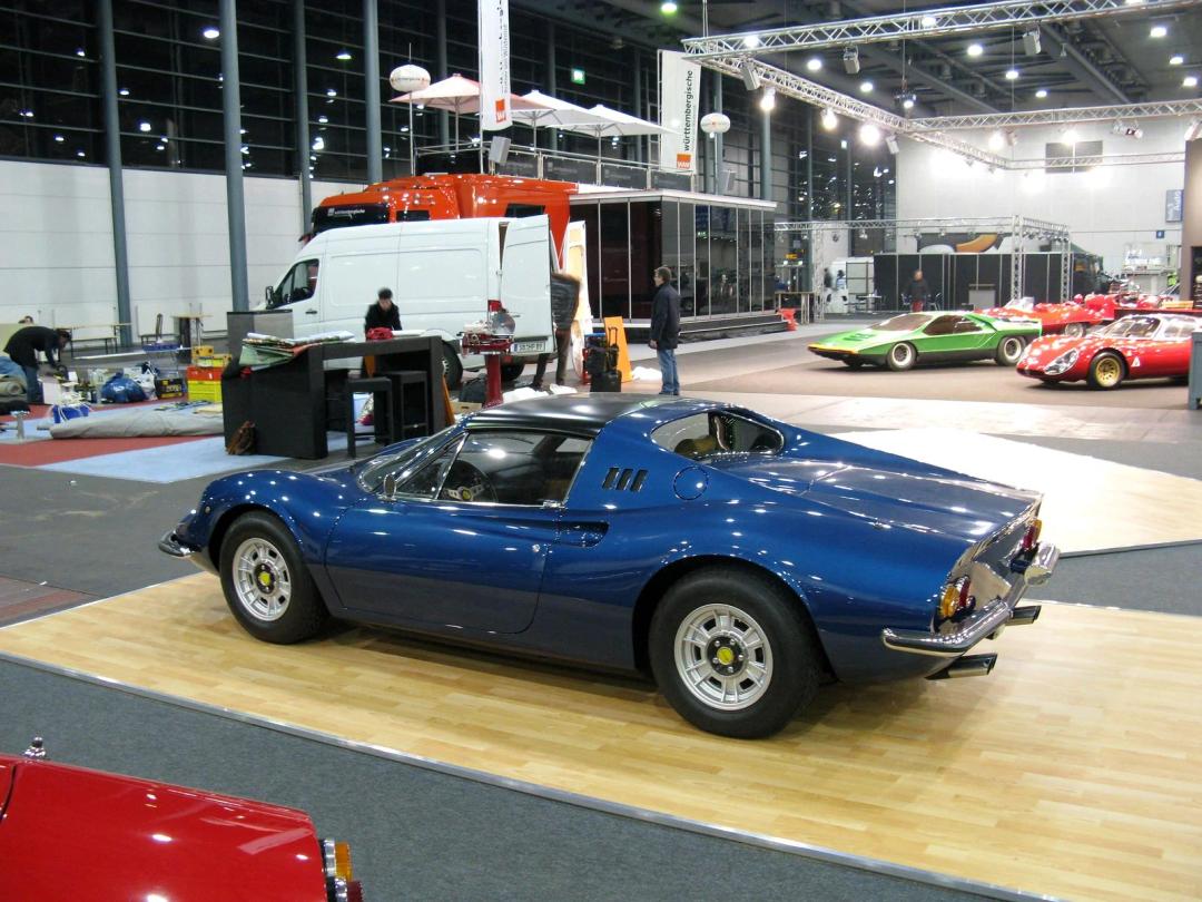 Ferrari Dino 246 GTS with targa roof, side view