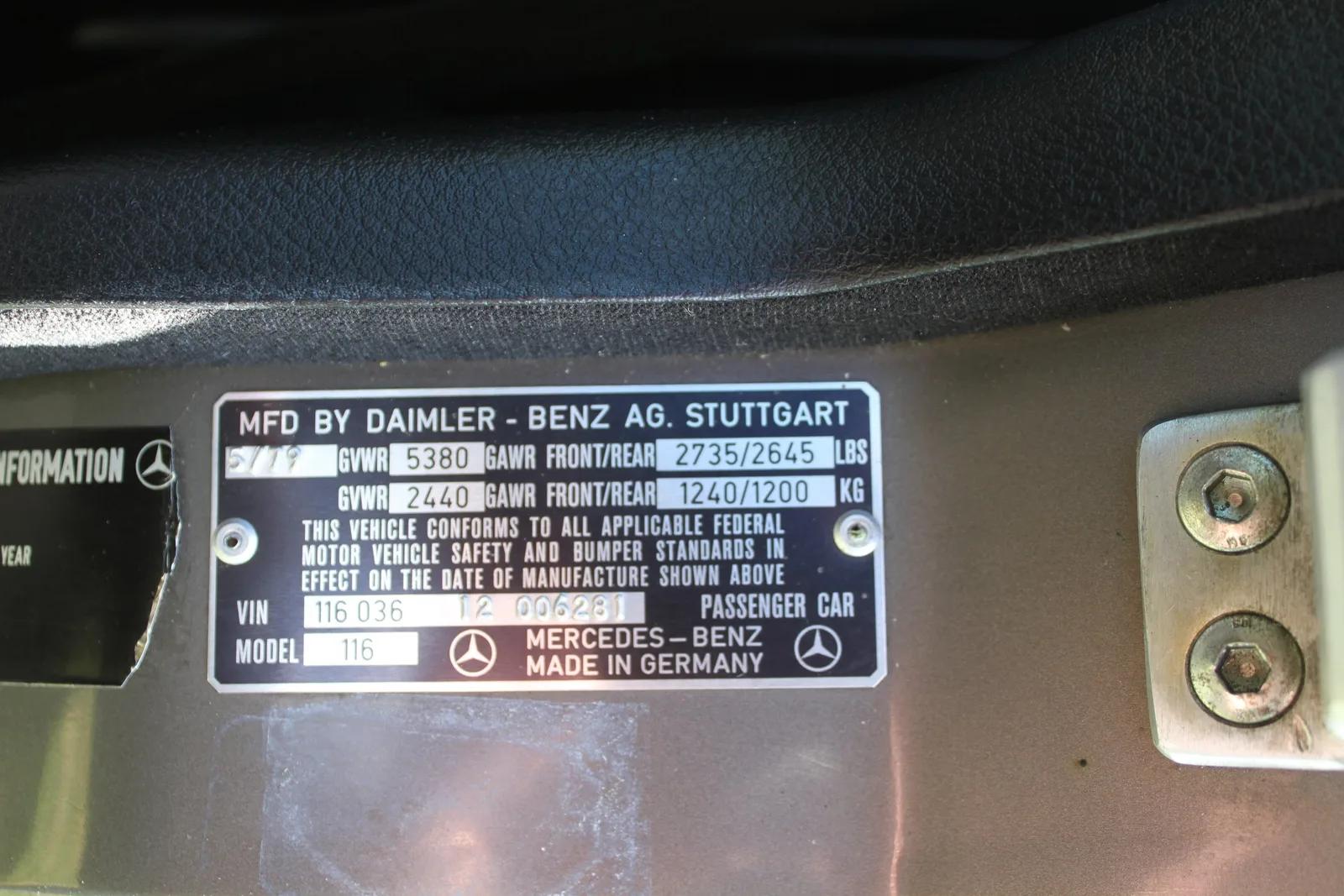 1979 Mercedes-Benz 450 SEL 6.9