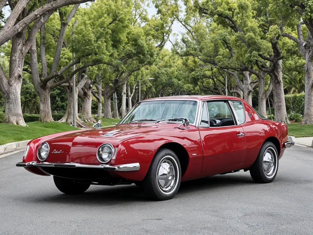 1963 Red Studebaker Avanti R2