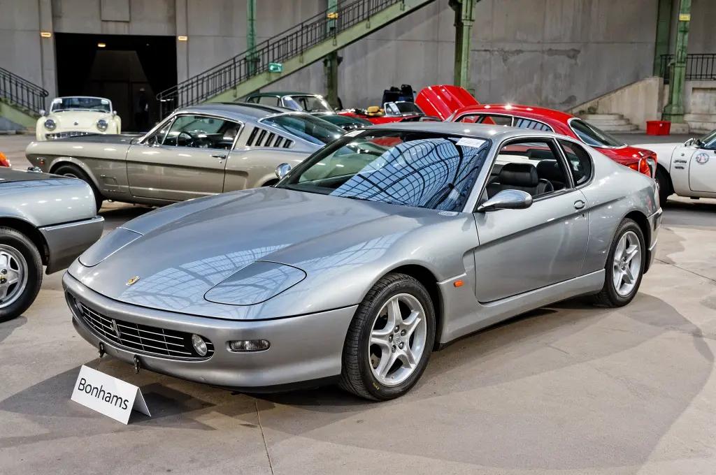 Ferrari 456 GT in silver, blending elegance with V12 performance
