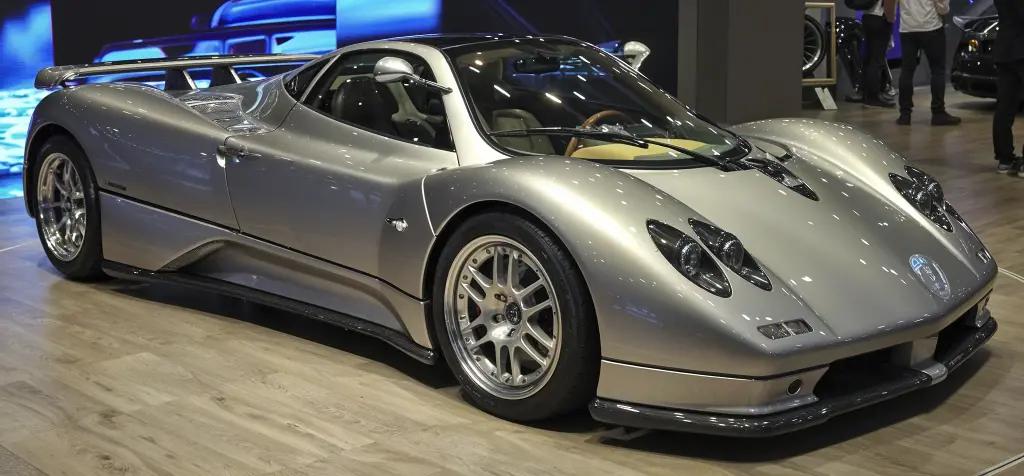 Pagani Zonda C12, an exotic 1990s hypercar, with striking curves and carbon fiber bodywork
