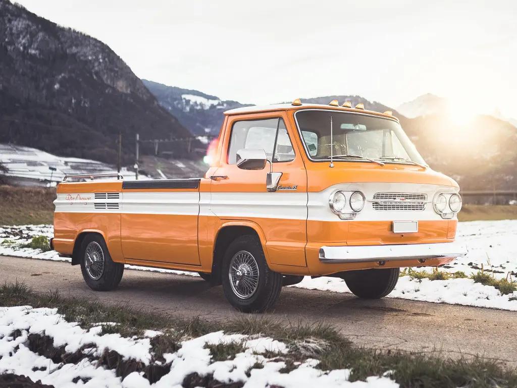 Chevrolet Corvair Rampside: A rare pickup variant that showcased the versatility of the Corvair platform